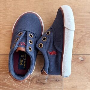 Polo by Ralph Lauren toddler Navy Canvas Sneakers
